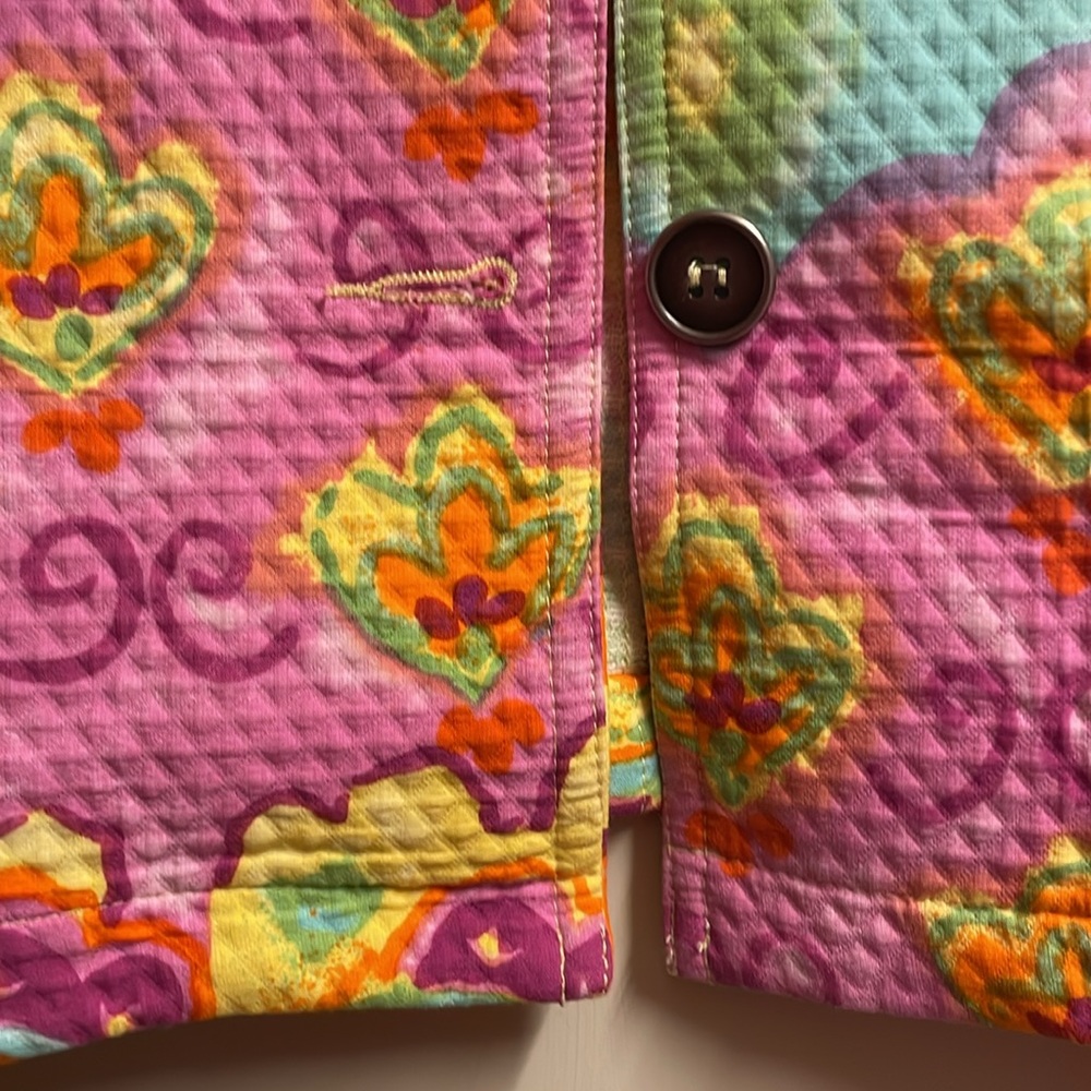 💓 Beautiful Boutique Look CANVASBACK JACKET ITS NEW NEVER WORN MULTICOLORED SZ 8 - Picture 7 of 11